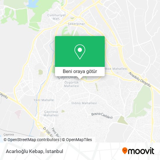 Acarlıoğlu Kebap harita