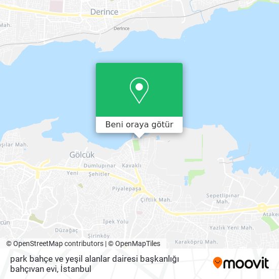park  bahçe ve yeşil alanlar dairesi başkanlığı bahçıvan evi harita