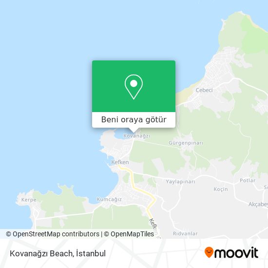Kovanağzı Beach harita