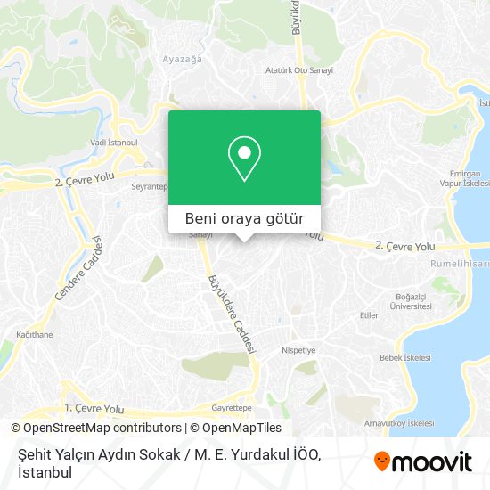 Şehit Yalçın Aydın Sokak / M. E. Yurdakul İÖO harita