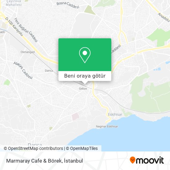 Marmaray Cafe & Börek harita