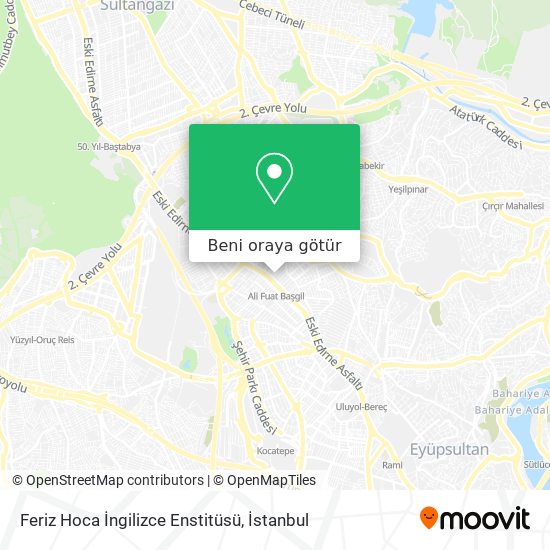 Feriz Hoca İngilizce Enstitüsü harita