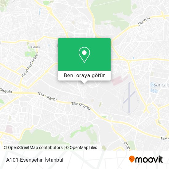 A101 Esenşehir harita