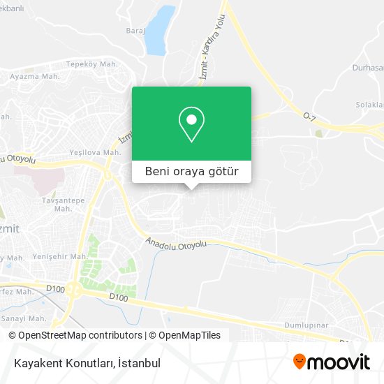 Kayakent Konutları harita