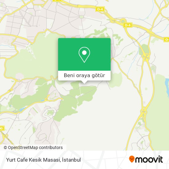 Yurt Cafe Kesik Masasi harita