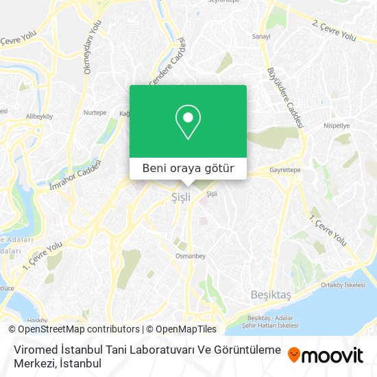 Viromed İstanbul Tani Laboratuvarı Ve Görüntüleme Merkezi harita