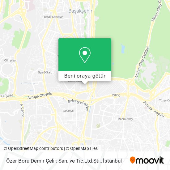 Özer Boru Demir Çelik San. ve Tic.Ltd.Şti. harita