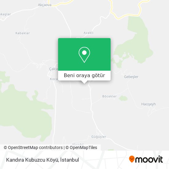 Kandıra Kubuzcu Köyü harita