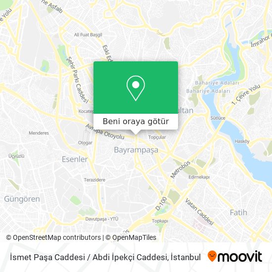 İsmet Paşa Caddesi / Abdi İpekçi Caddesi harita