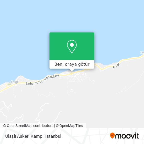 Ulaşlı Askeri Kampı harita