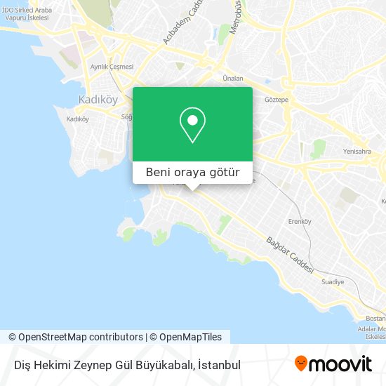 Diş Hekimi Zeynep Gül Büyükabalı harita