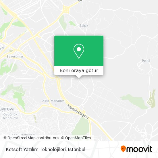 Ketsoft Yazılım Teknolojileri harita