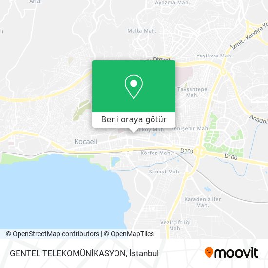 GENTEL TELEKOMÜNİKASYON harita