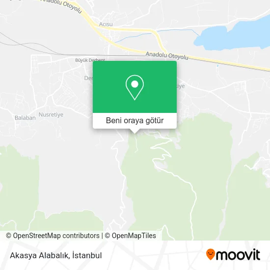 Akasya Alabalık harita