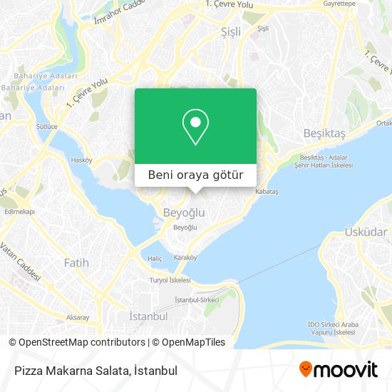 Pizza Makarna Salata harita