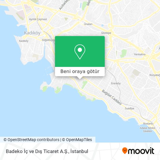 Badeko İç ve Dış Ticaret A.Ş. harita