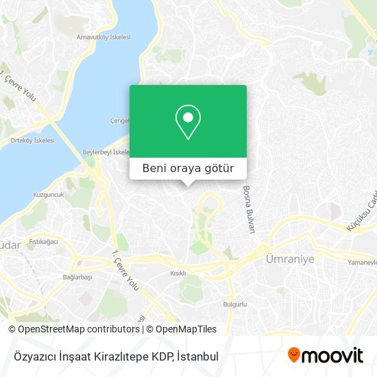 Özyazıcı İnşaat Kirazlıtepe KDP harita