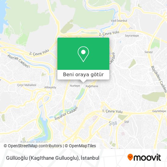 Güllüoğlu (KagIthane Gulluoglu) harita