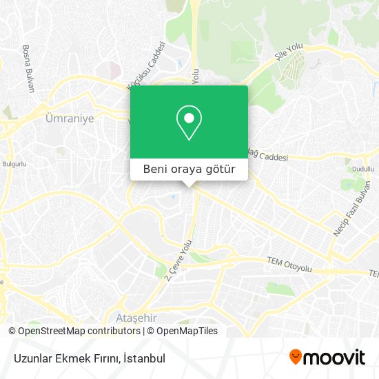 Uzunlar Ekmek Fırını harita