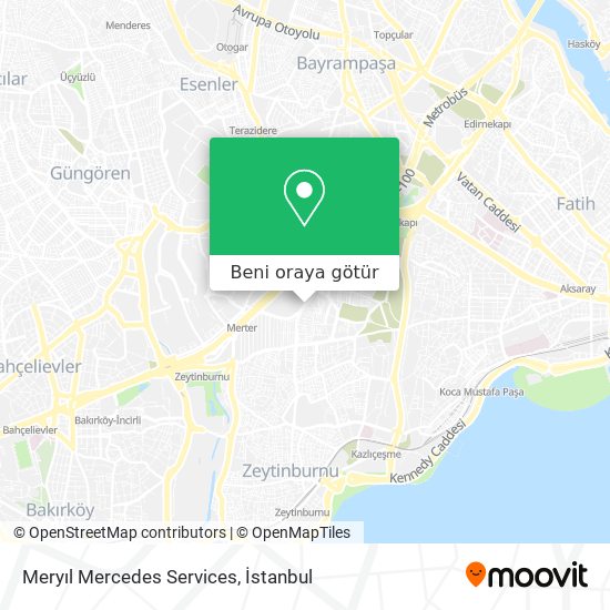 Meryıl Mercedes Services harita