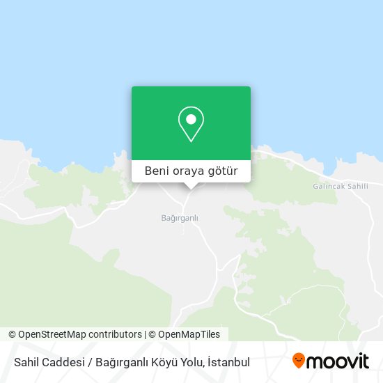 Sahil Caddesi / Bağırganlı Köyü Yolu harita