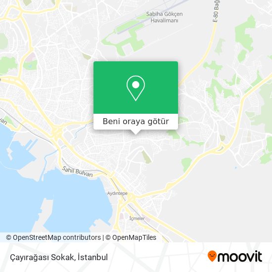 Çayırağası Sokak harita