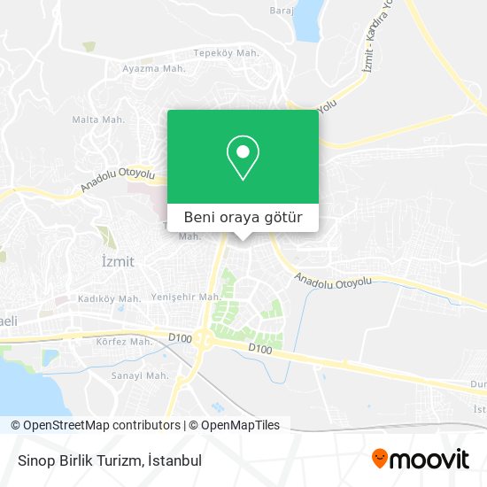 Sinop Birlik Turizm harita