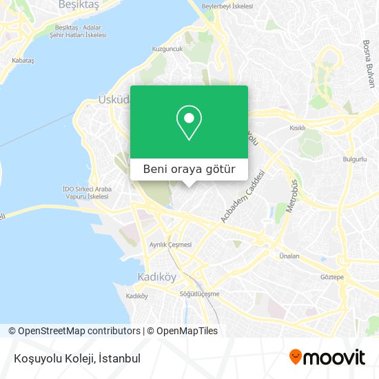 Koşuyolu Koleji harita