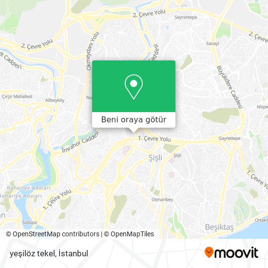 yeşilöz tekel harita