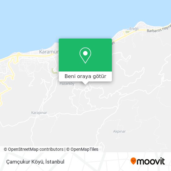 Çamçukur Köyü harita