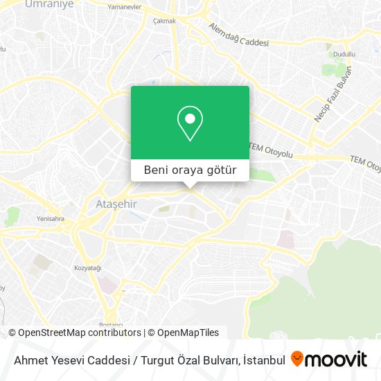 Ahmet Yesevi Caddesi / Turgut Özal Bulvarı harita