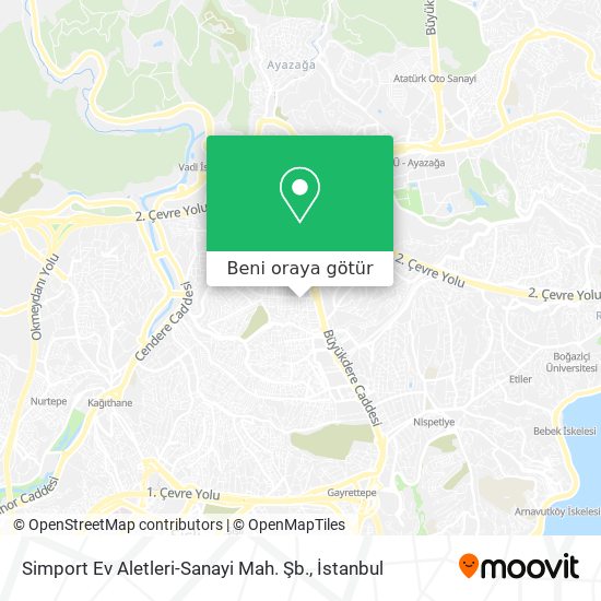 Simport Ev Aletleri-Sanayi Mah. Şb. harita