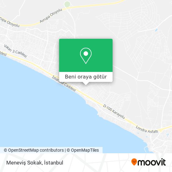 Meneviş Sokak harita