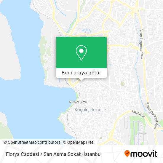 Florya Caddesi / Sarı Asma Sokak harita