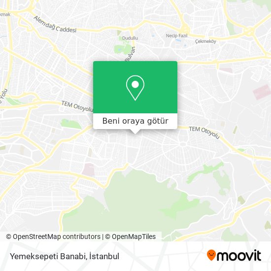 Yemeksepeti Banabi harita