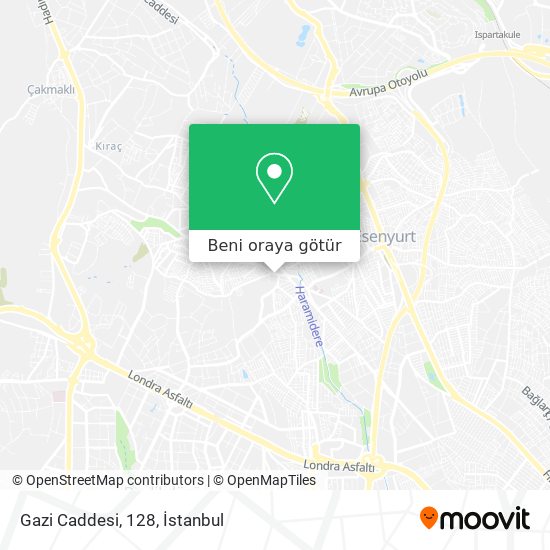Gazi Caddesi, 128 harita
