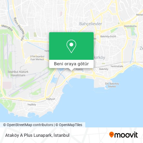 Ataköy A Plus Lunapark harita