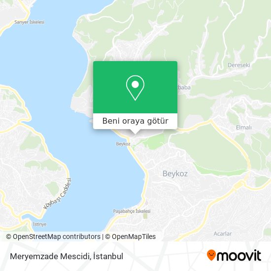 Meryemzade Mescidi harita