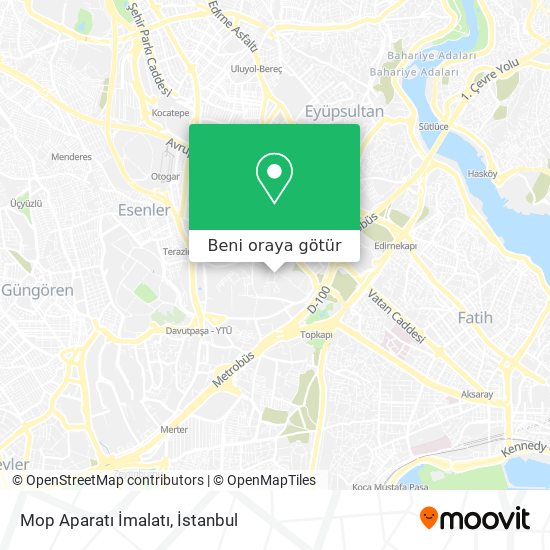 Mop Aparatı İmalatı harita
