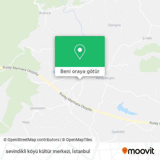 sevindikli köyü kültür merkezi harita