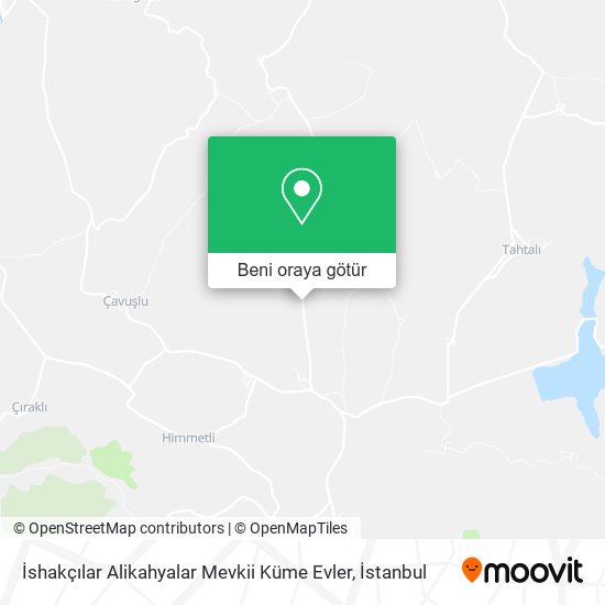 İshakçılar Alikahyalar Mevkii Küme Evler harita