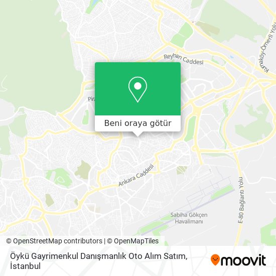 Öykü Gayrimenkul Danışmanlık Oto Alım Satım harita