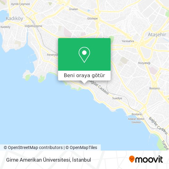 Girne Amerikan Üniversitesi harita