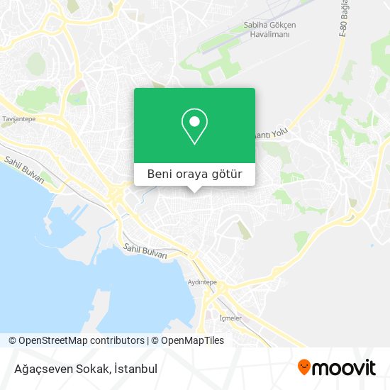 Ağaçseven Sokak harita