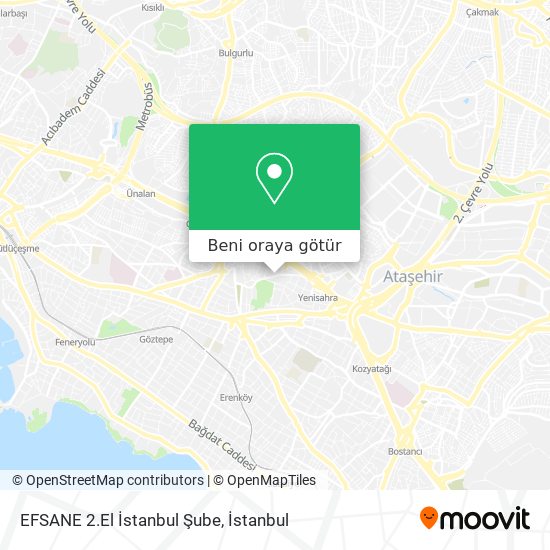 EFSANE 2.El İstanbul Şube harita