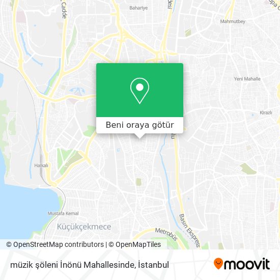 müzik şöleni İnönü Mahallesinde harita
