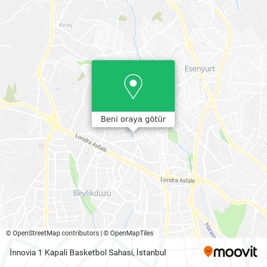 İnnovia 1 Kapali Basketbol Sahasi harita