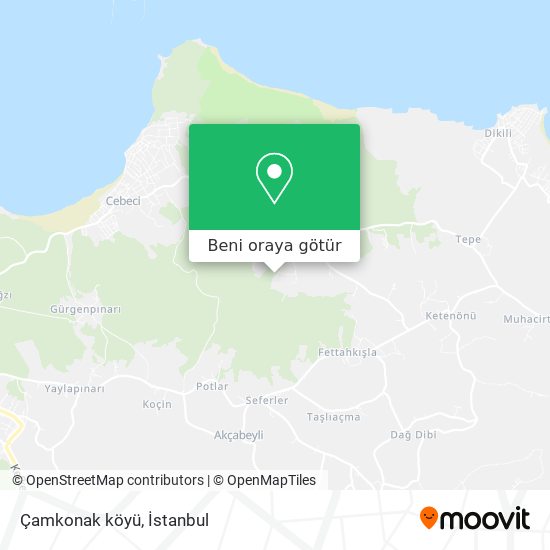 Çamkonak köyü harita