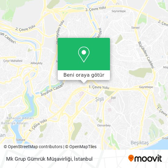 Mk Grup Gümrük Müşavirliği harita