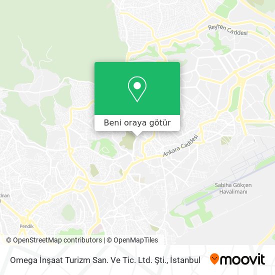 Omega İnşaat Turizm San. Ve Tic. Ltd. Şti. harita